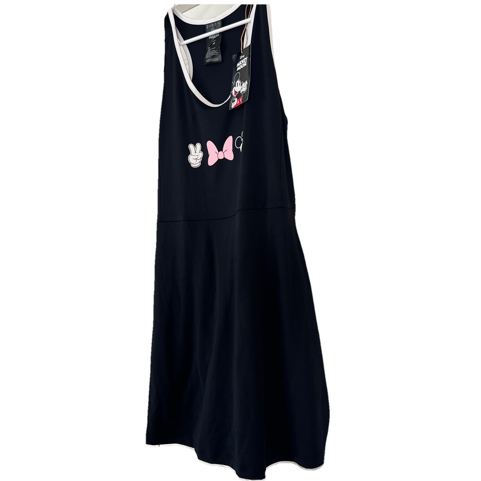 Aldi Disney Black Dress NWT Size Medium Viral Athletic Dress w/Built In Shorts!
