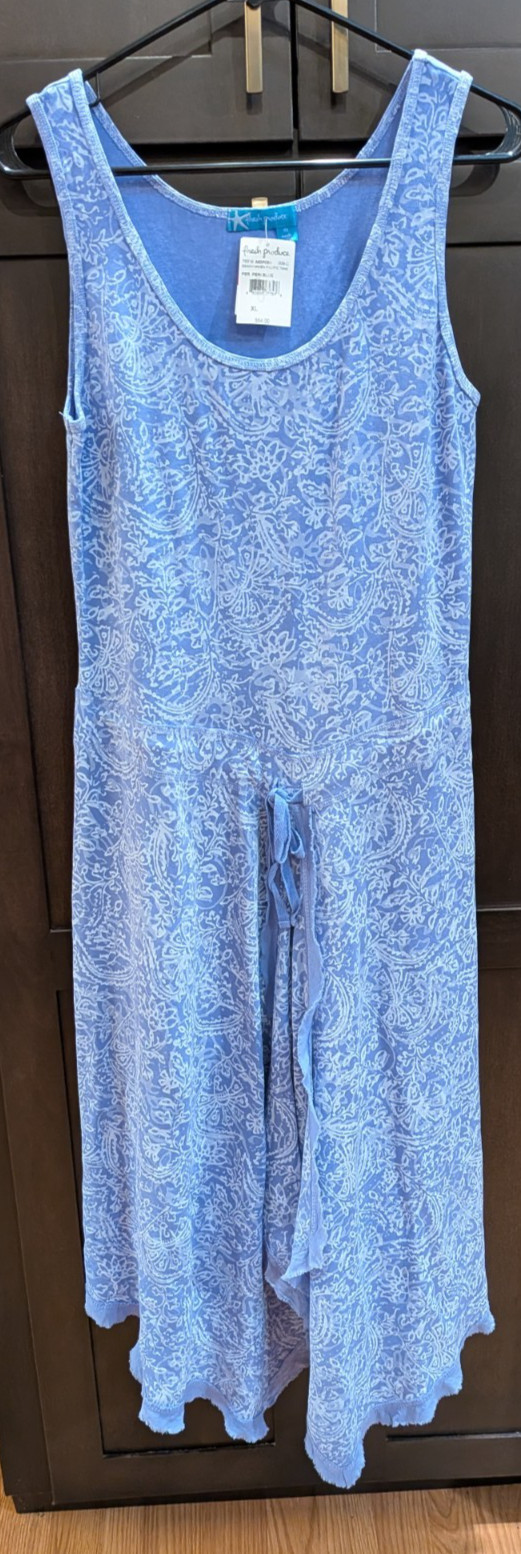 NWT FRESH PRODUCE Beach Haven Pacific Tank Dress Periwinkle Blue LILAC – XL