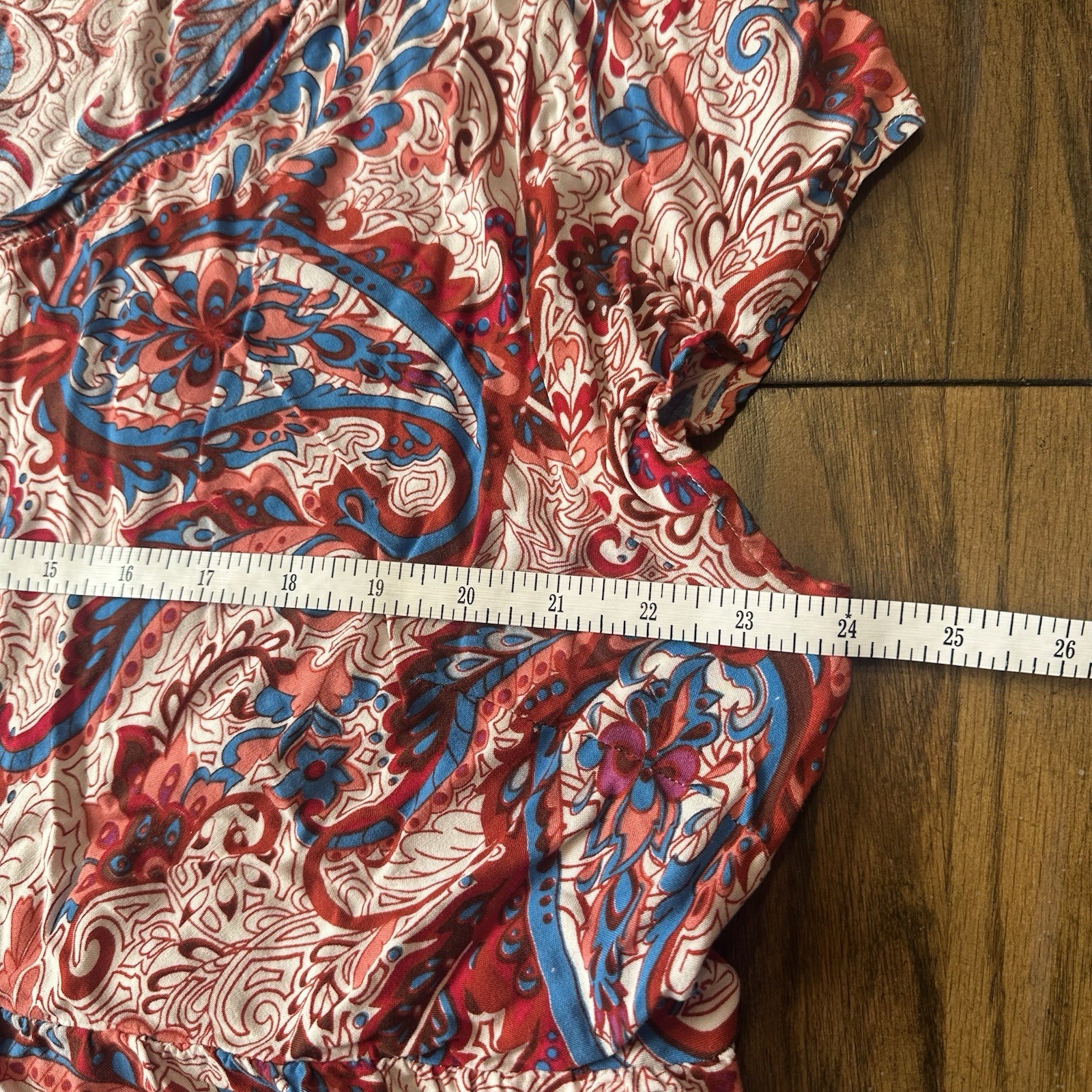Soft Surroundings Boho Kara Tiered Midi Dress Red White Blue Pink Plus Sz 3X