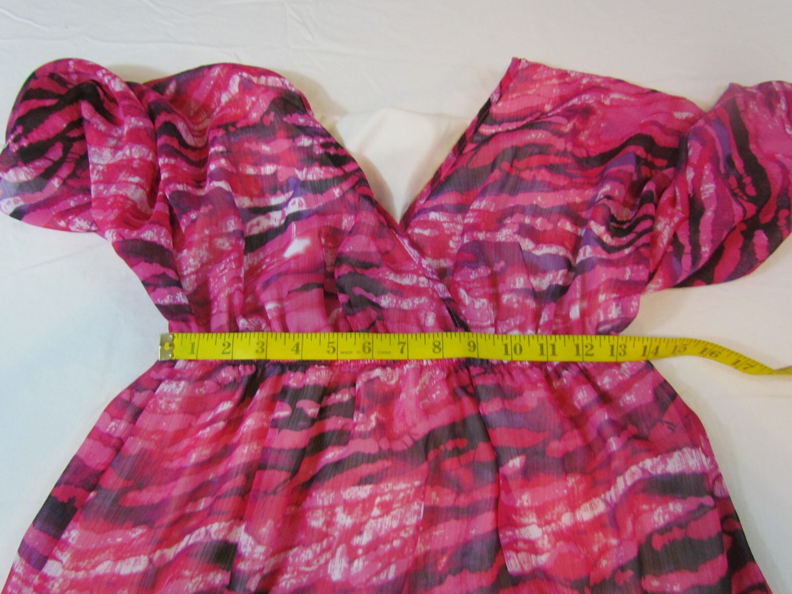 PINK ROSE PREMIUM QUALITY SIZE LARGE MADE IN U. S. A .WOMAN MAXI DRESS