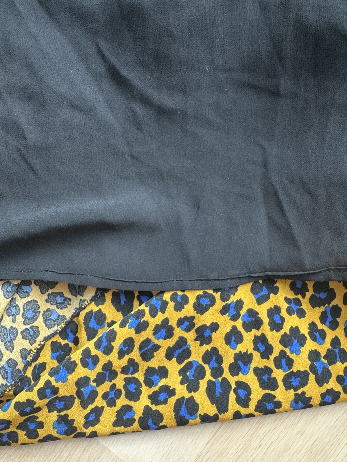 Akira Forever Lusting Yellow Leopard Maxi Dress Tie Neck Women’s Small NEW