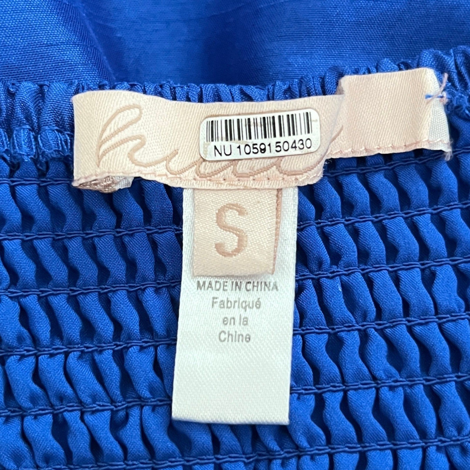 Hutch Royal Blue Midi Dress Medium Spaghetti Strap Fit Flare Wedding Guest