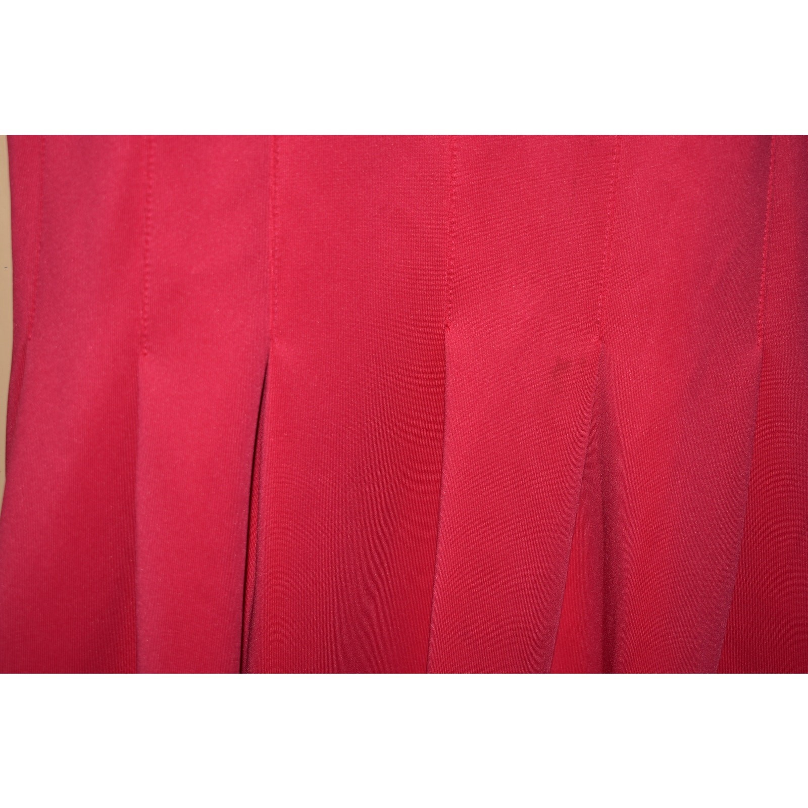 CALVIN KLEIN $128 Scuba Knit Pleated Fit & Flare Dress Sleeveless Pink size 6