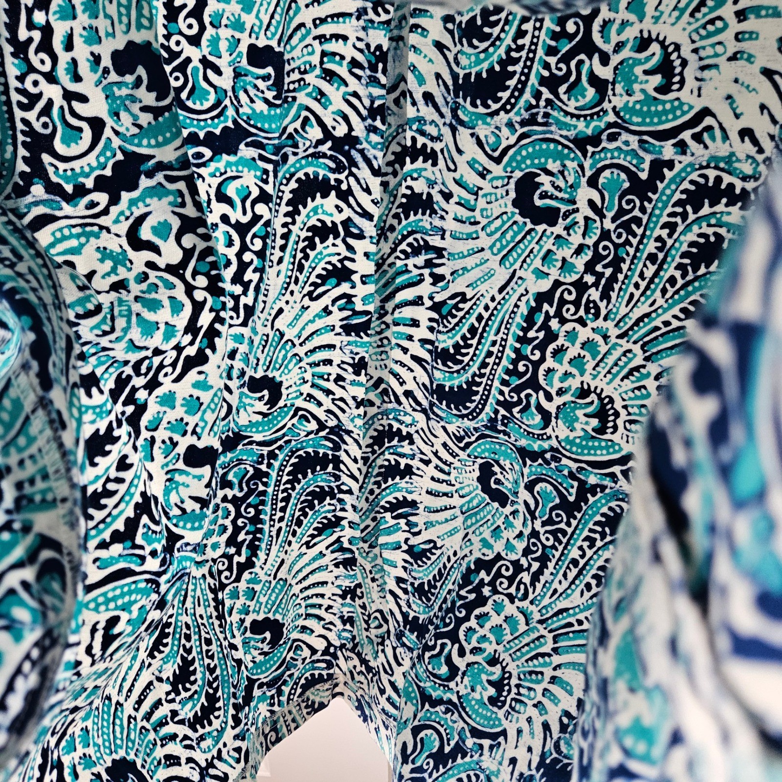 Structured Maxi Dress Size Small Blue Teal Beach Nautical Coastal Wedding Guest