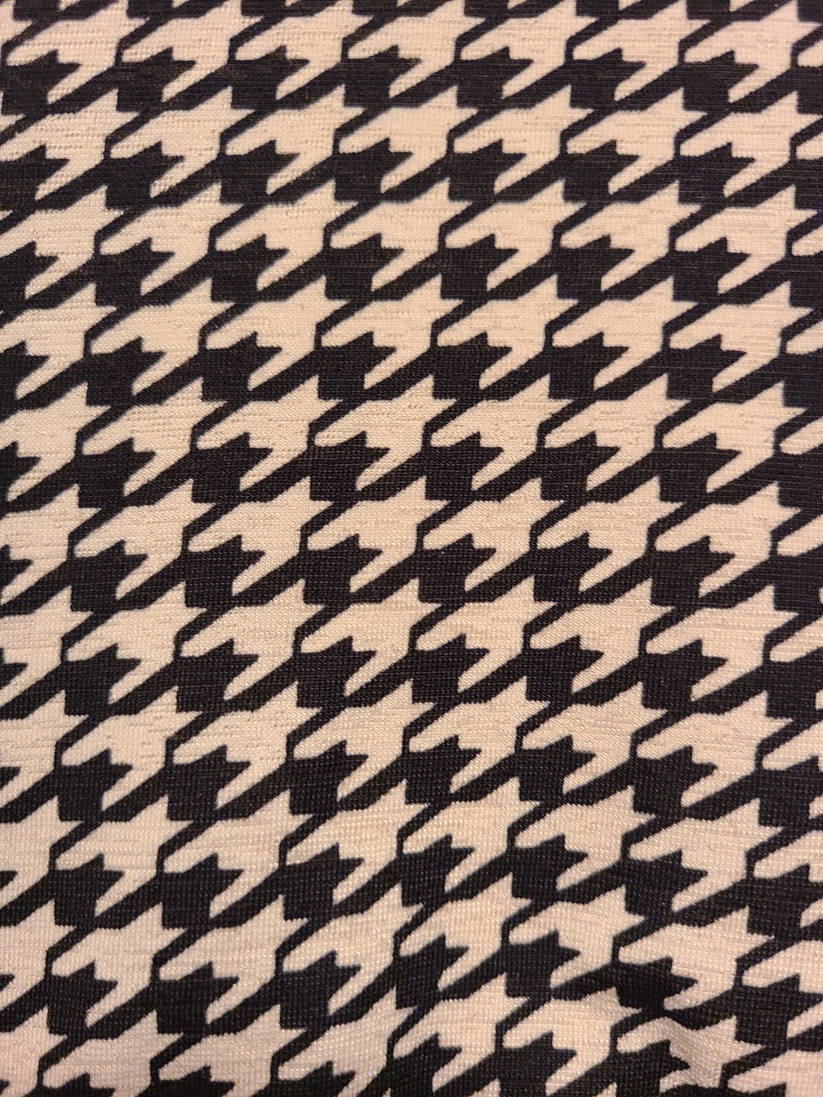 Houndstooth Shift Dress SIZE L Black White ¾ Ruffle Sleeve Dily Crimson Tide