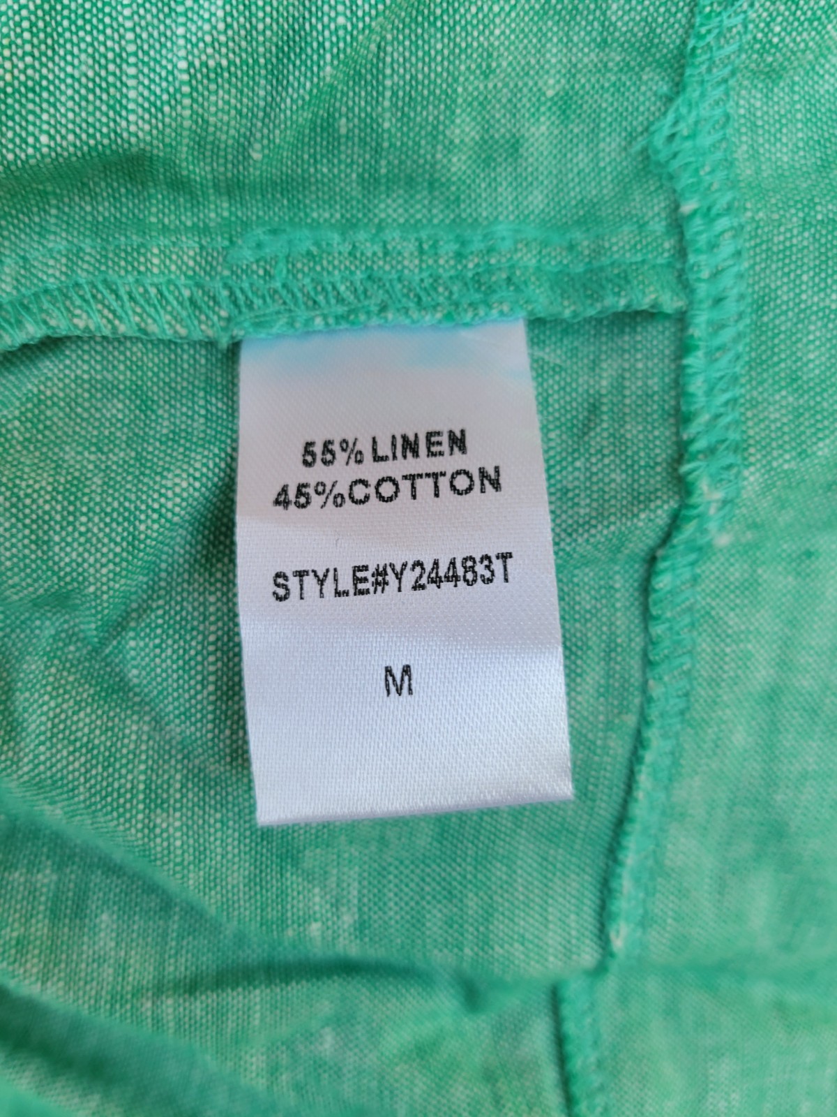 NEW Tuckernuck Crawford Mini Dress Tiered Sea Green Sz Med Linen Blend Coastal