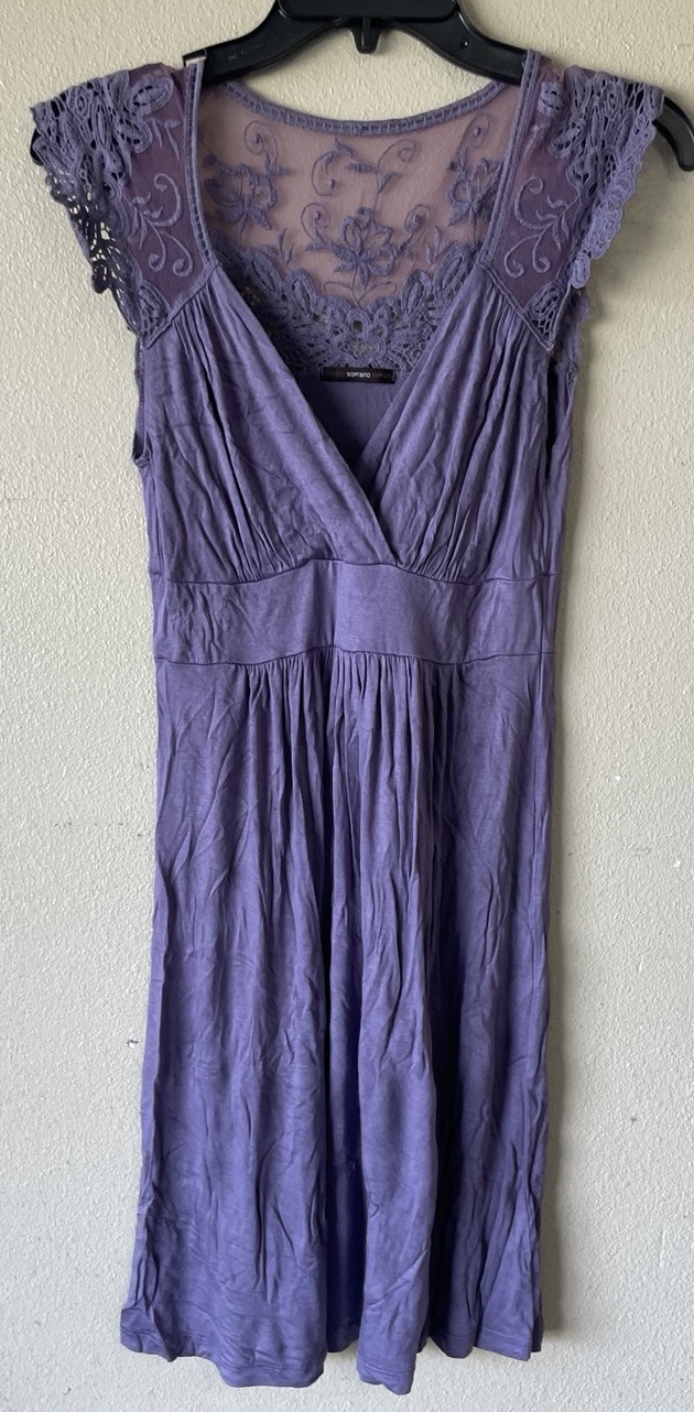 Soprano Small Medium Dress No Tag Purple Lace