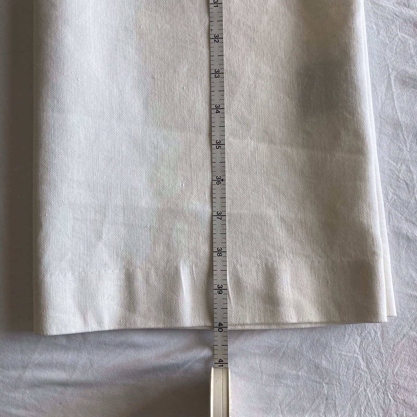 Jarbo Midi Dress, Linen/spandex. Zip. 3/4 Sleeves. Luxury, Classic, Fitted. S 36