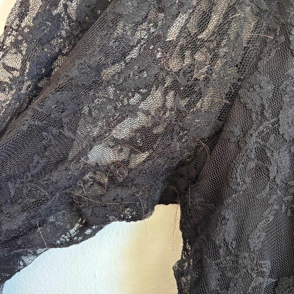 Cristina Black Lace Tunic Top