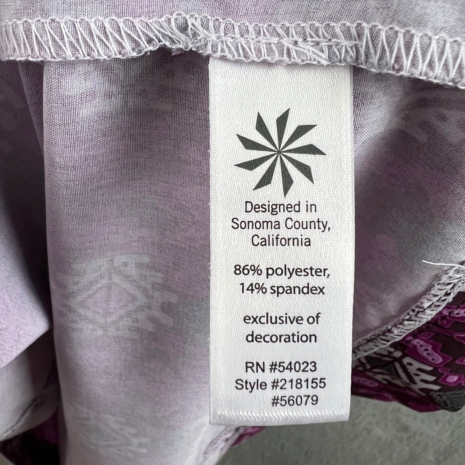 Athleta Sundress polyester&spandex halter backless sz 6 Purple side zipper