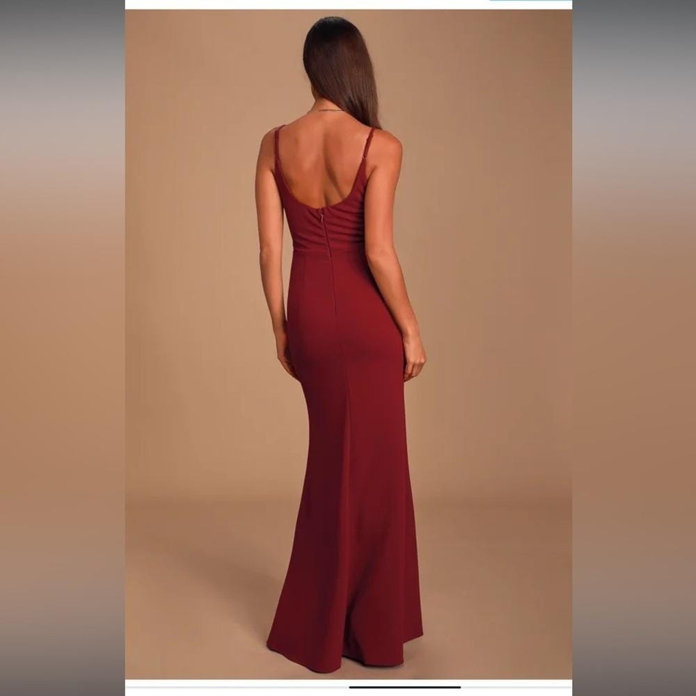 Infinite Glory Wine Red Dress