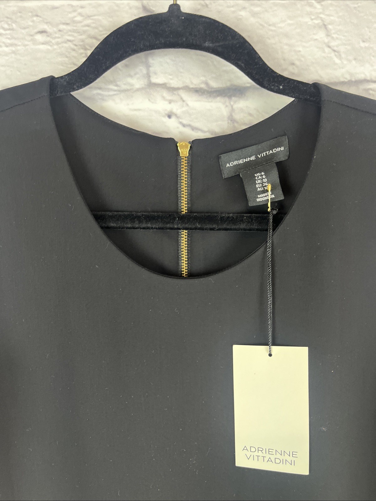 Adrienne Vittadini NWT Classic Elegant Capsule Wardrobe Black Sheath Dress 6