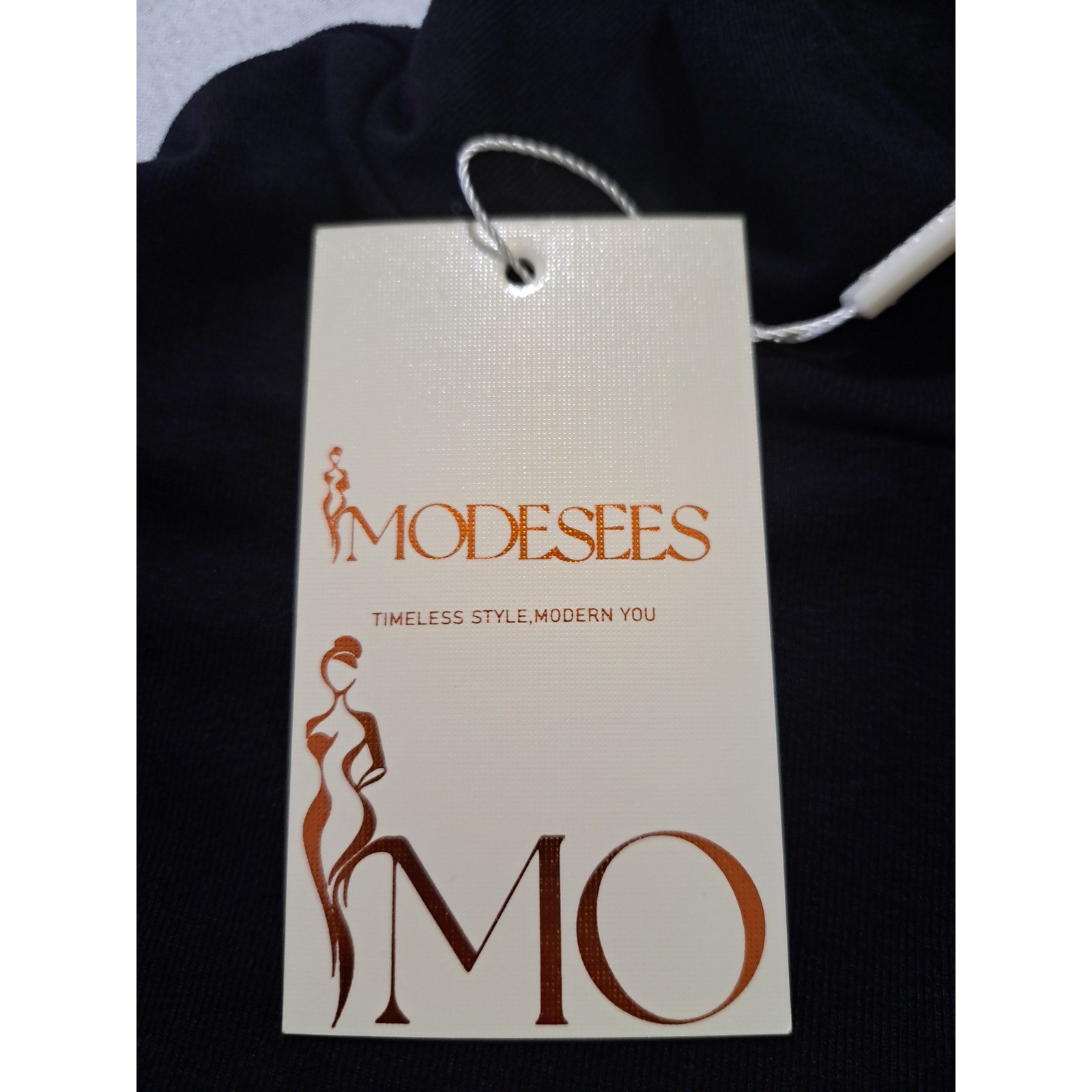 Modesees Black Mock Neck Asymmetrical Button Long Sleeve Maxi Dress Small NWT