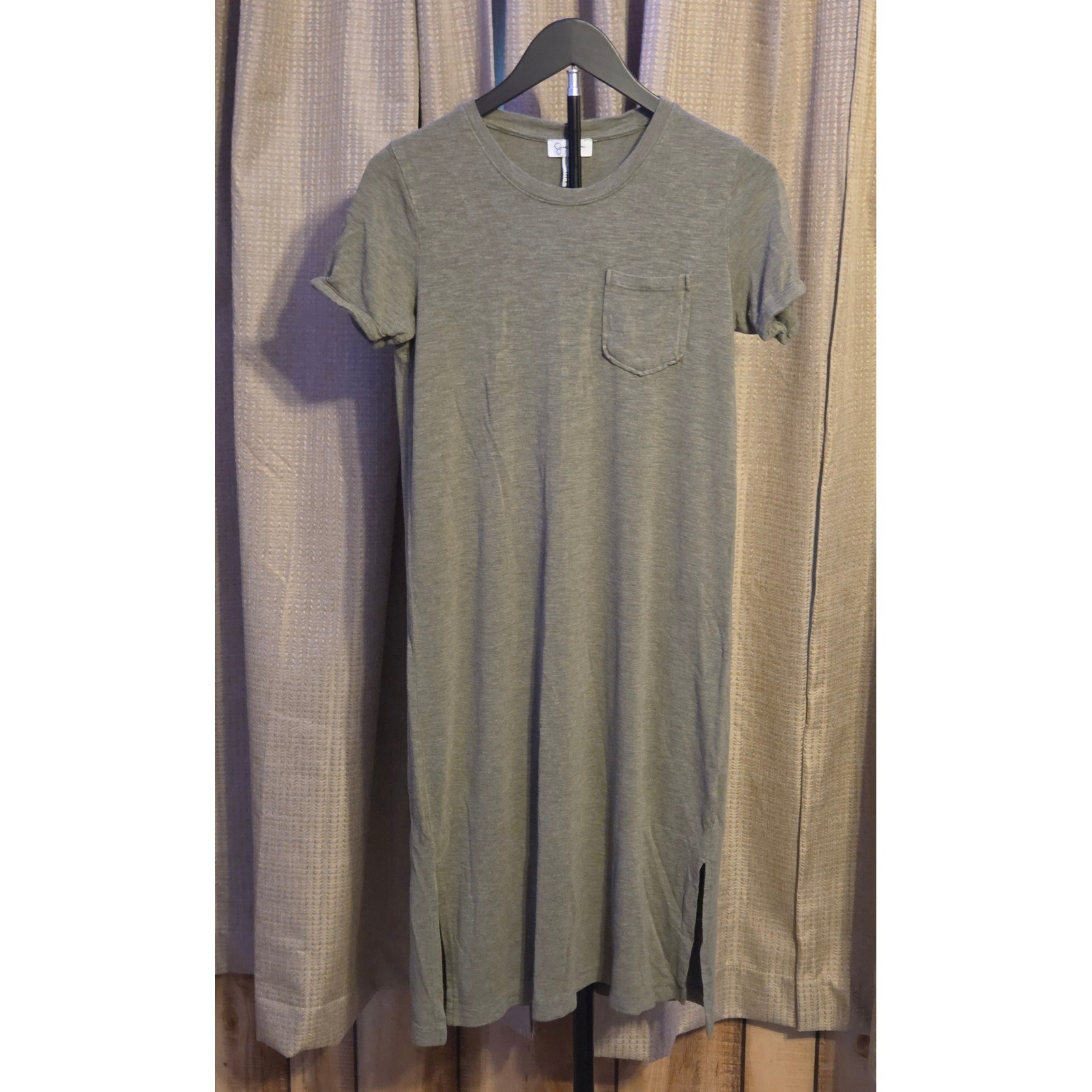 Jessica Simpson Short Sleeve T-Shirt Dress Women’s Size Small Green