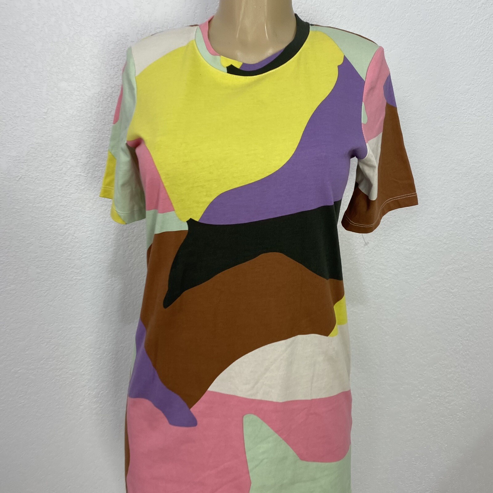 Sanctuary Multicolor Camo Tunic Shirt Dress Women’s Size XS Casual Knit Tes