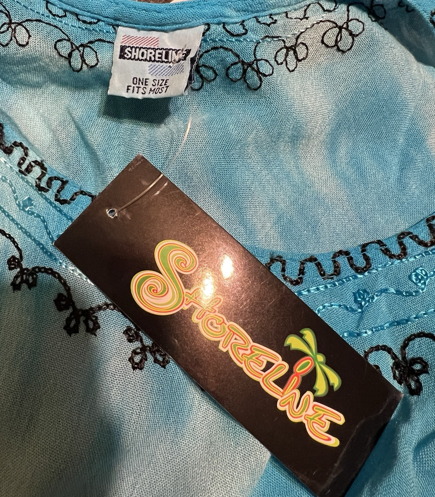 LADIES……Size One Size Fits Most……SHORELINE…..Boho Tie Dye Style Dress….New