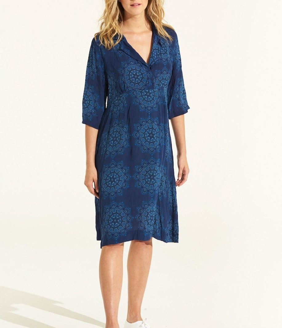 Oneseason Australia One Season Maldives blue Jazz dress Size S