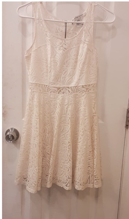 NWT American Rag Cie Lacy Cream Dress for Women