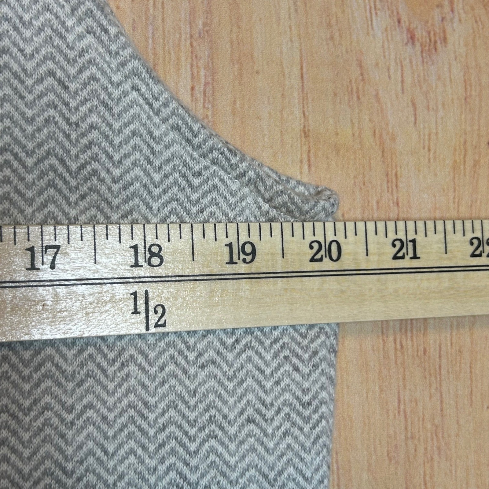 Cite Jumper Dress Womens Medium Grey Herringbone Character Pockets Lagenlook Art
