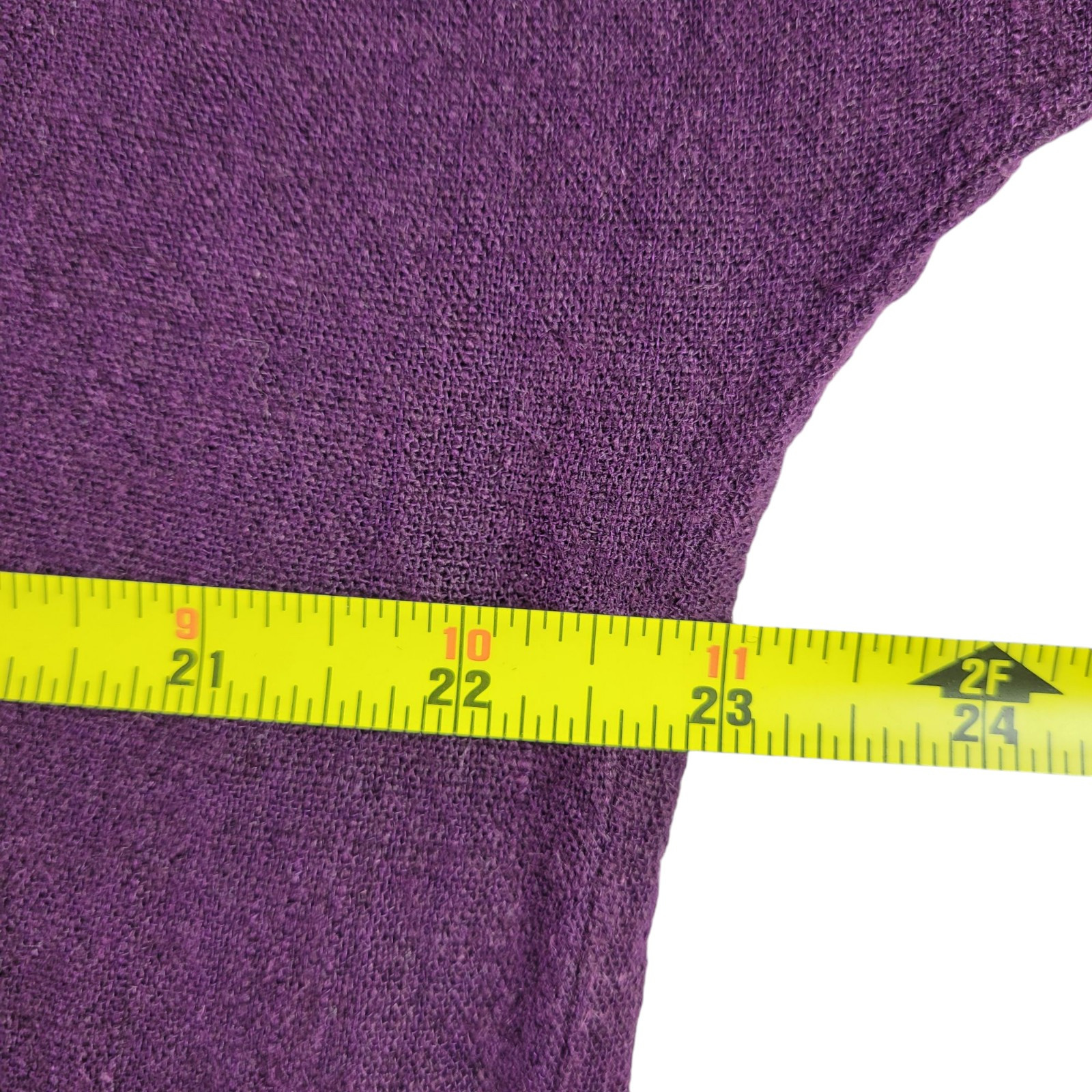Soft Surroundings Dress Size L Purple Cold Shoulder Oversized Dolman Linen Blend