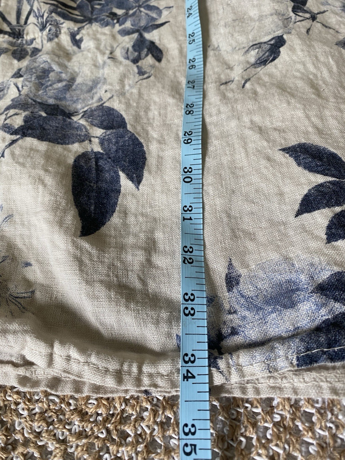 Lingo L’Arno 100% Linen Shift Dress Coastal Lagenlook Floral Made In Italy 2X