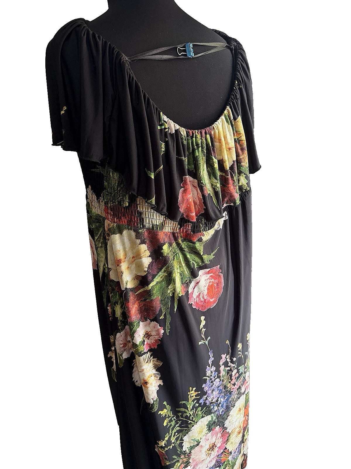 Alberto Makali Vintage Rose Womens Strapless Evening Maxi Dress Formal Cruise