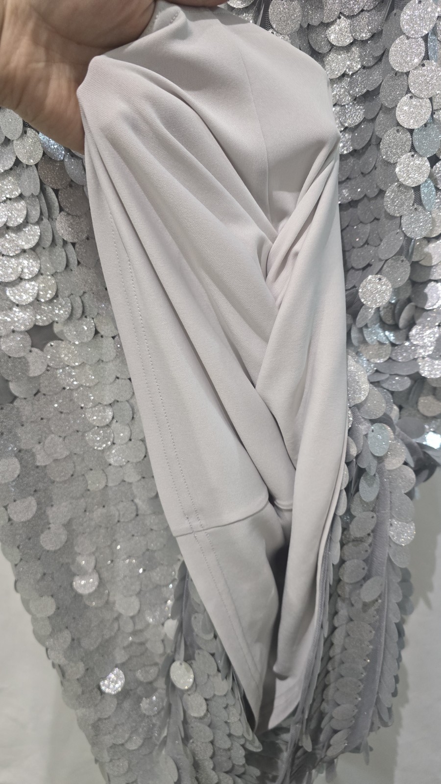 Roman Silver Sequin Shift Party Christmas Dress Size 10 UK Brand New With Tags