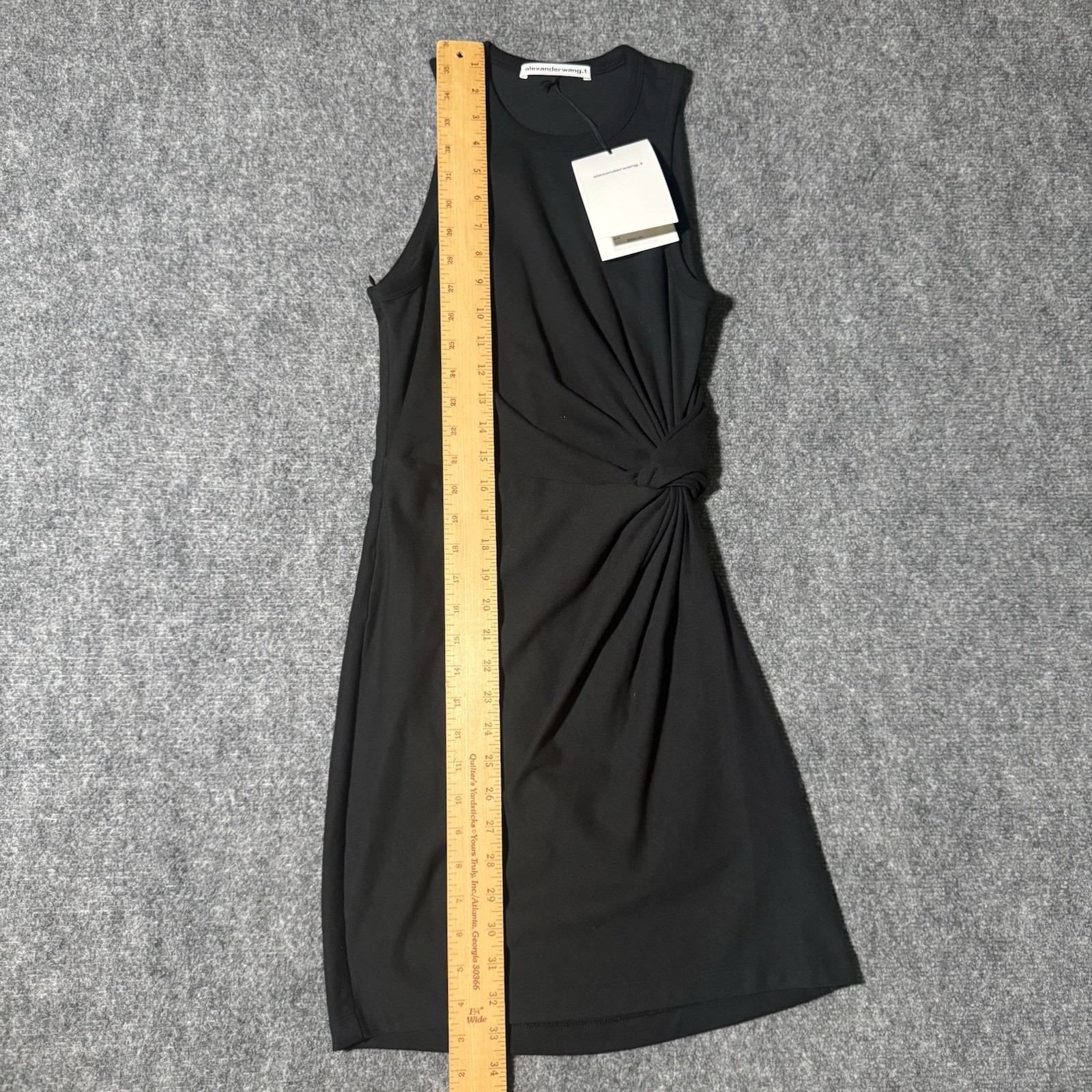 ALEXANDER WANG .T Heavy Soft Jersey Fitted Tank Dress w/ Twist Detail XS NEW NWT