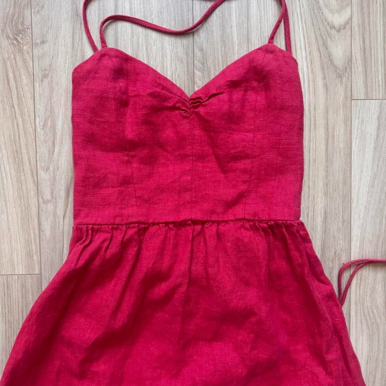 reformation red dress