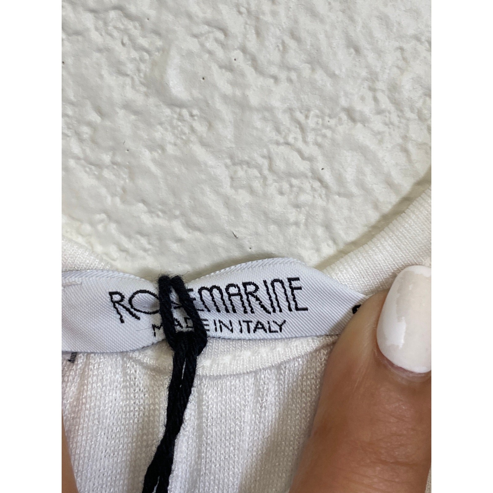 NWT Rosemarine Made In Italy White Silk Blend Slip Maxi Dress Size Small