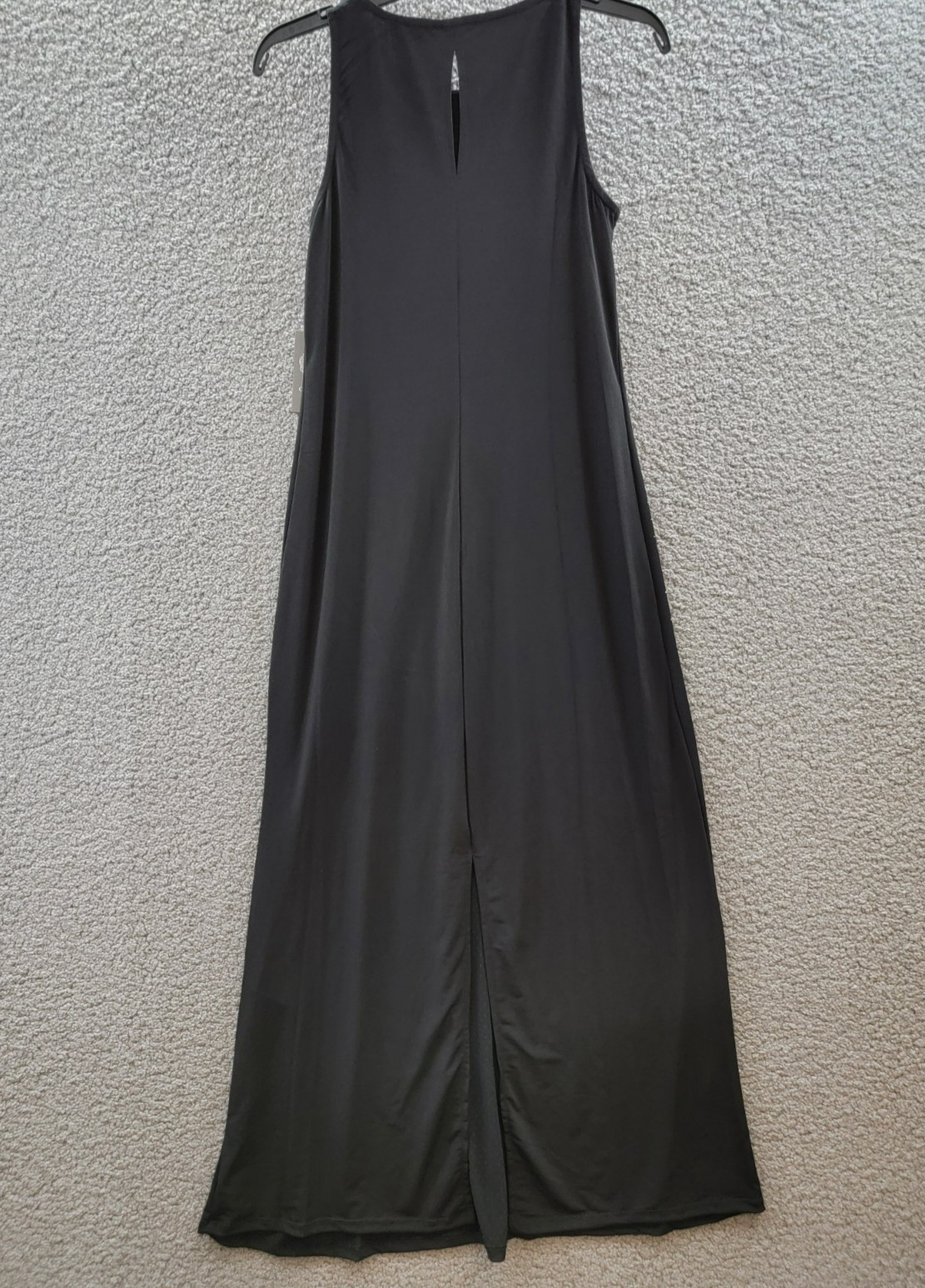 Vince Camuto Shine Crew Neck Back Keyhole Sleeveless Dress Women’s XS Black