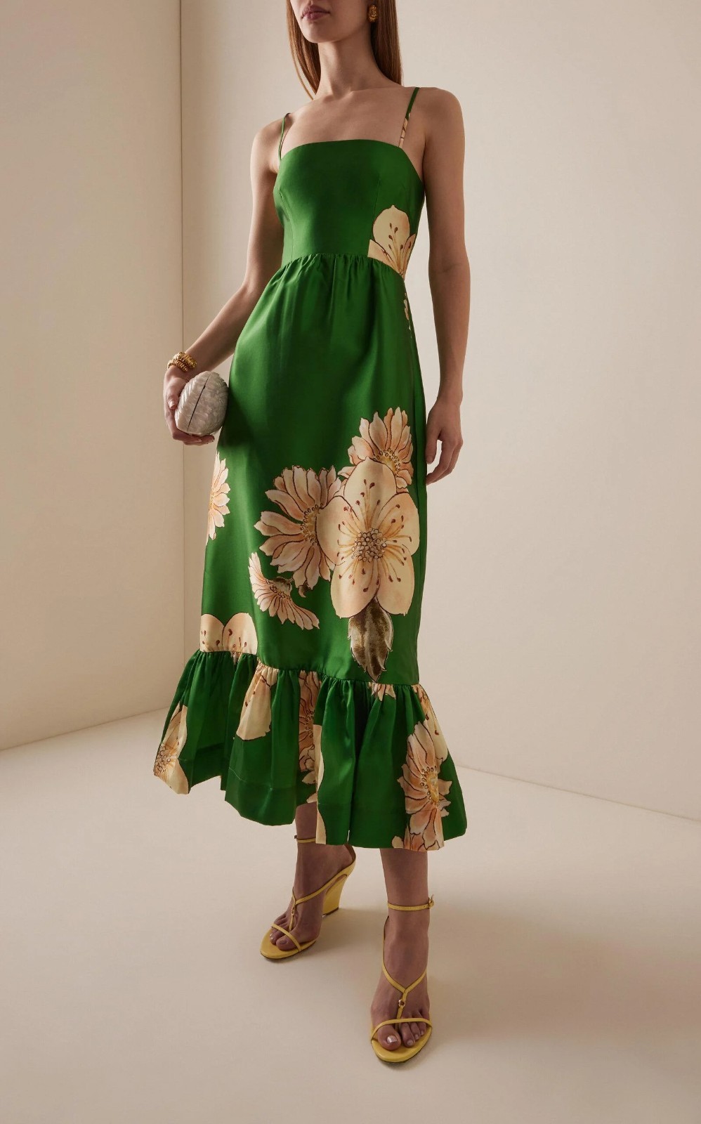 Alemais Sage Midi Dress Size 8