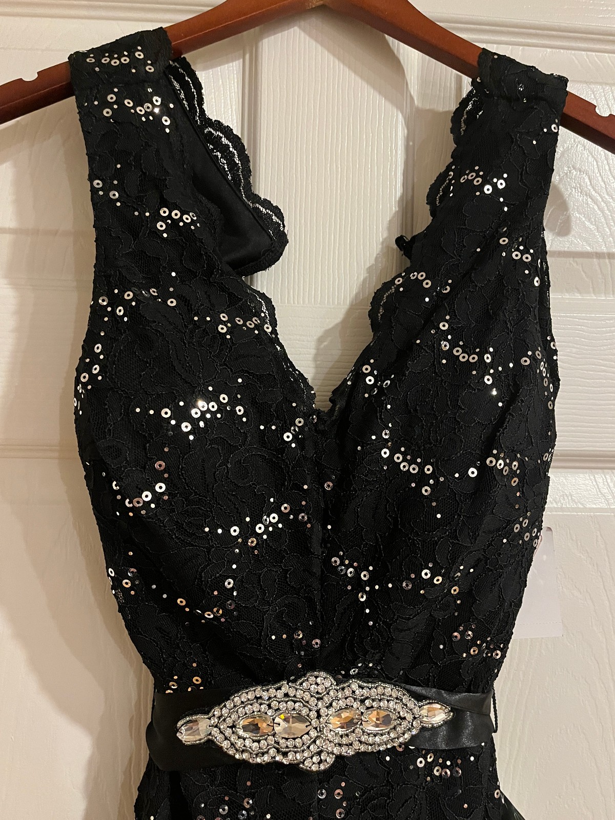 My Michelle Formal Dress Gown Prom Wedding Holiday Sequins sz 15 large Juniors