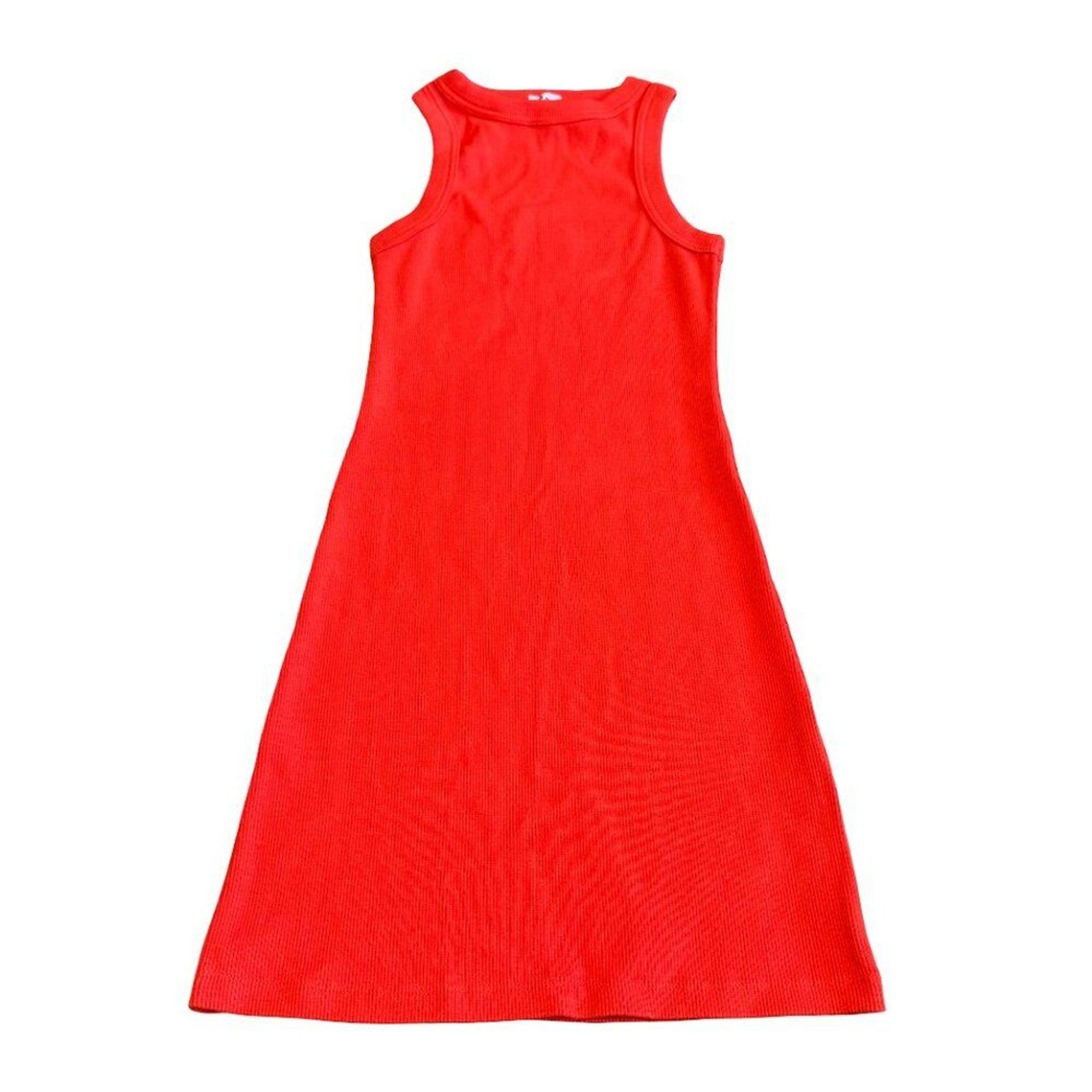 Princess Polly Organic Cotton Classic Tank Dress Stretch Ribbed Red Size 0 NWT