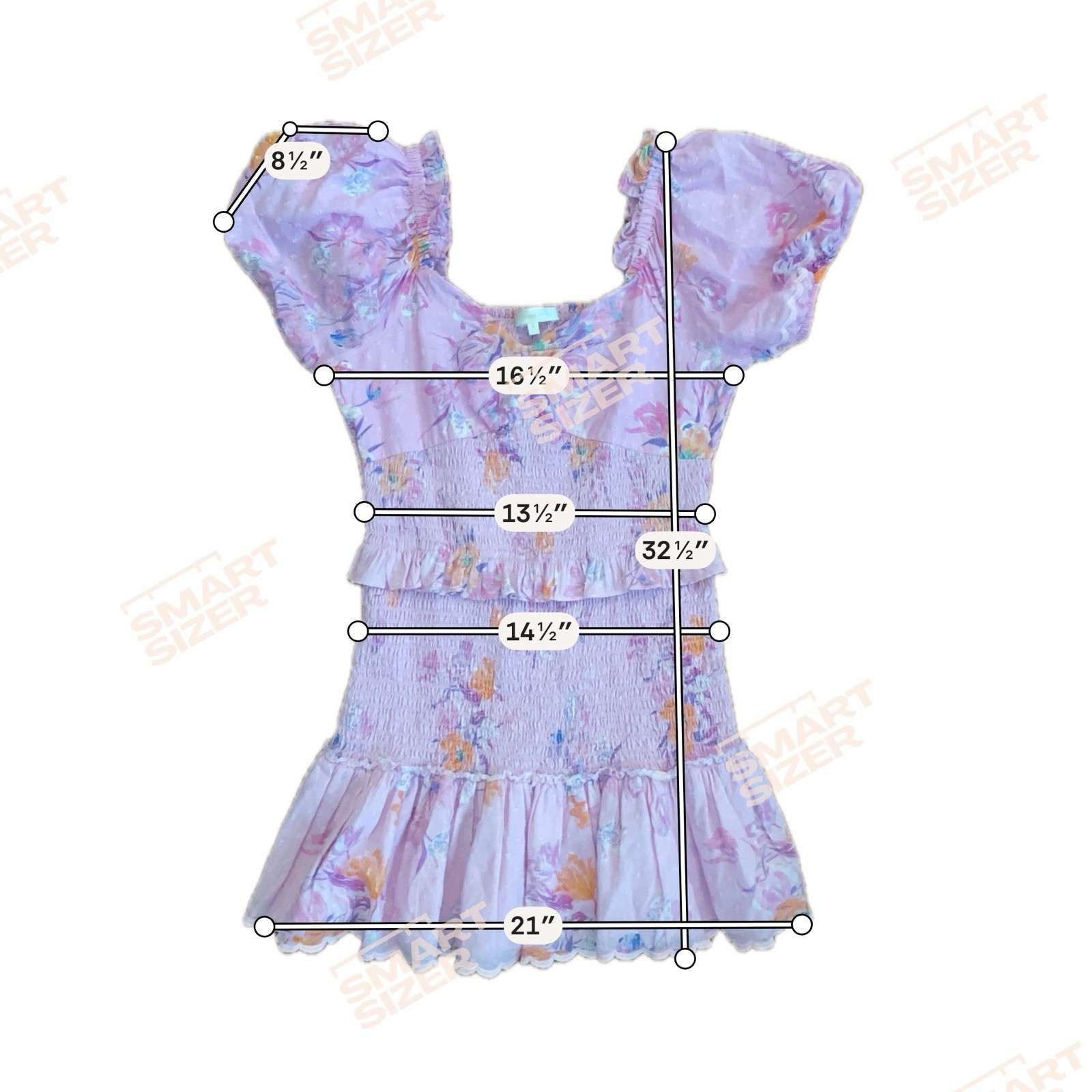 LoveShackFancy $445 Jarrah Mini Dress in Royal Pink Berry floral smocked sz Med