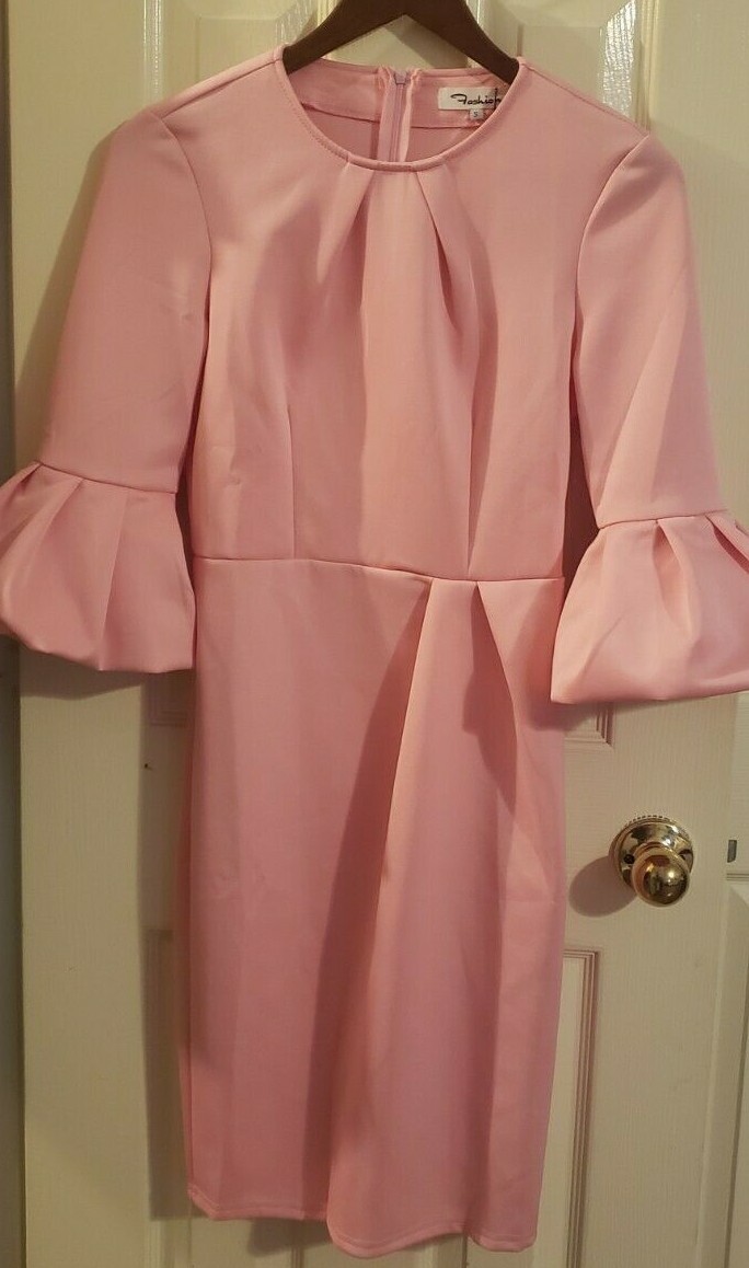 Fashion Classic Woman Dress Formal Pink Size S~ New/wtag~