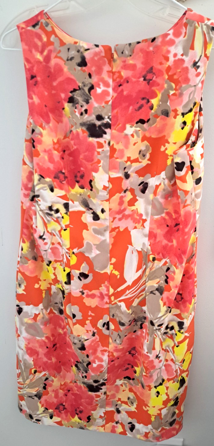 ALYX Multicolor Floral Unlined Polyester Spandex Sheath Dress 14