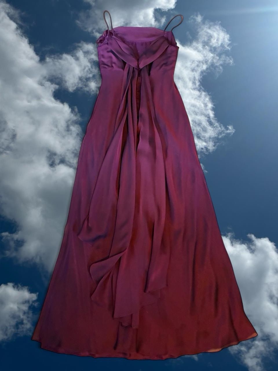 Betsy & Adam By Linda Bernell Maroon Maxi