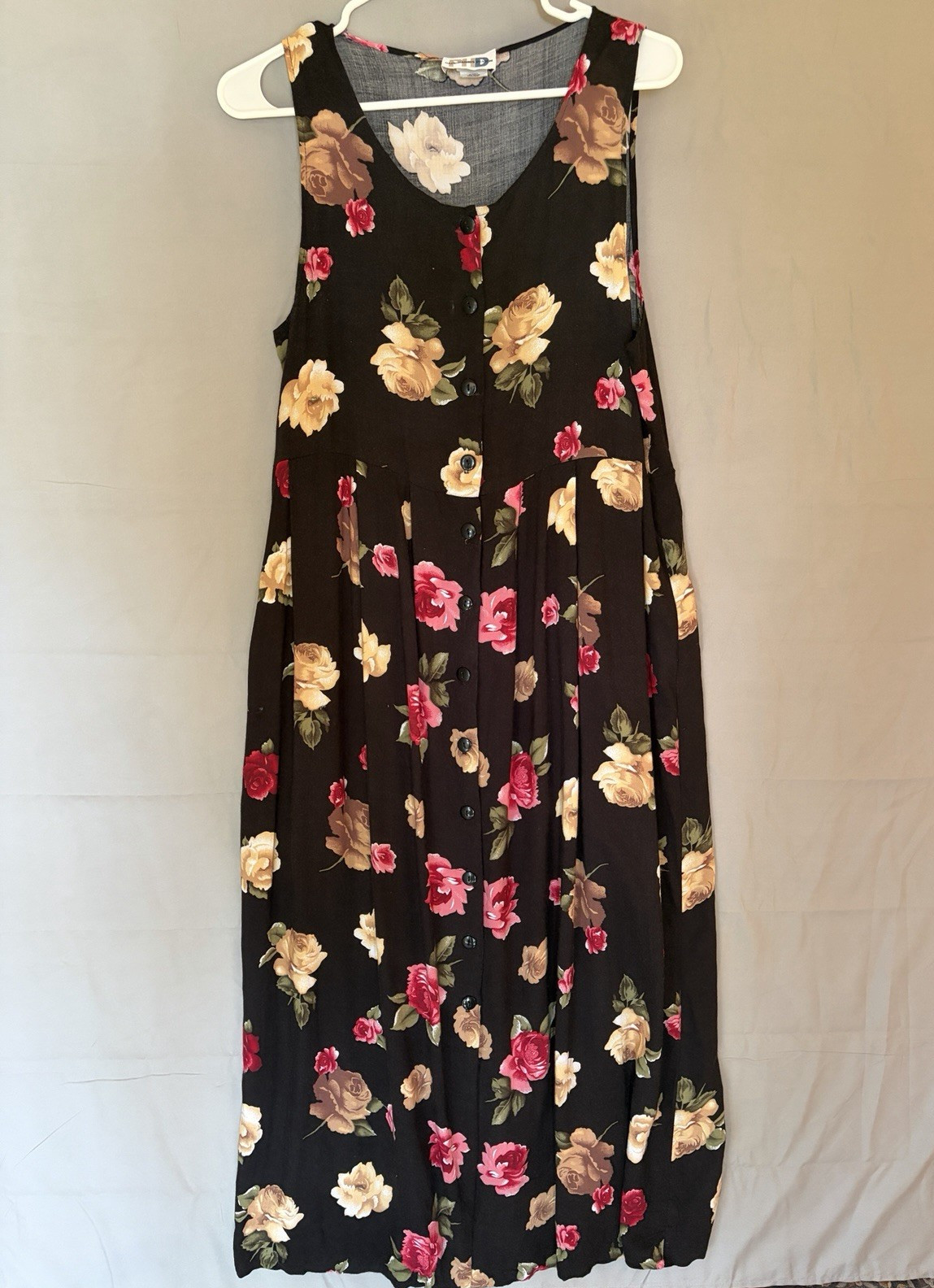 100% Cotton Vintage USA Small (or M) Paul Harris Design Maxi Dres/ Jumper
