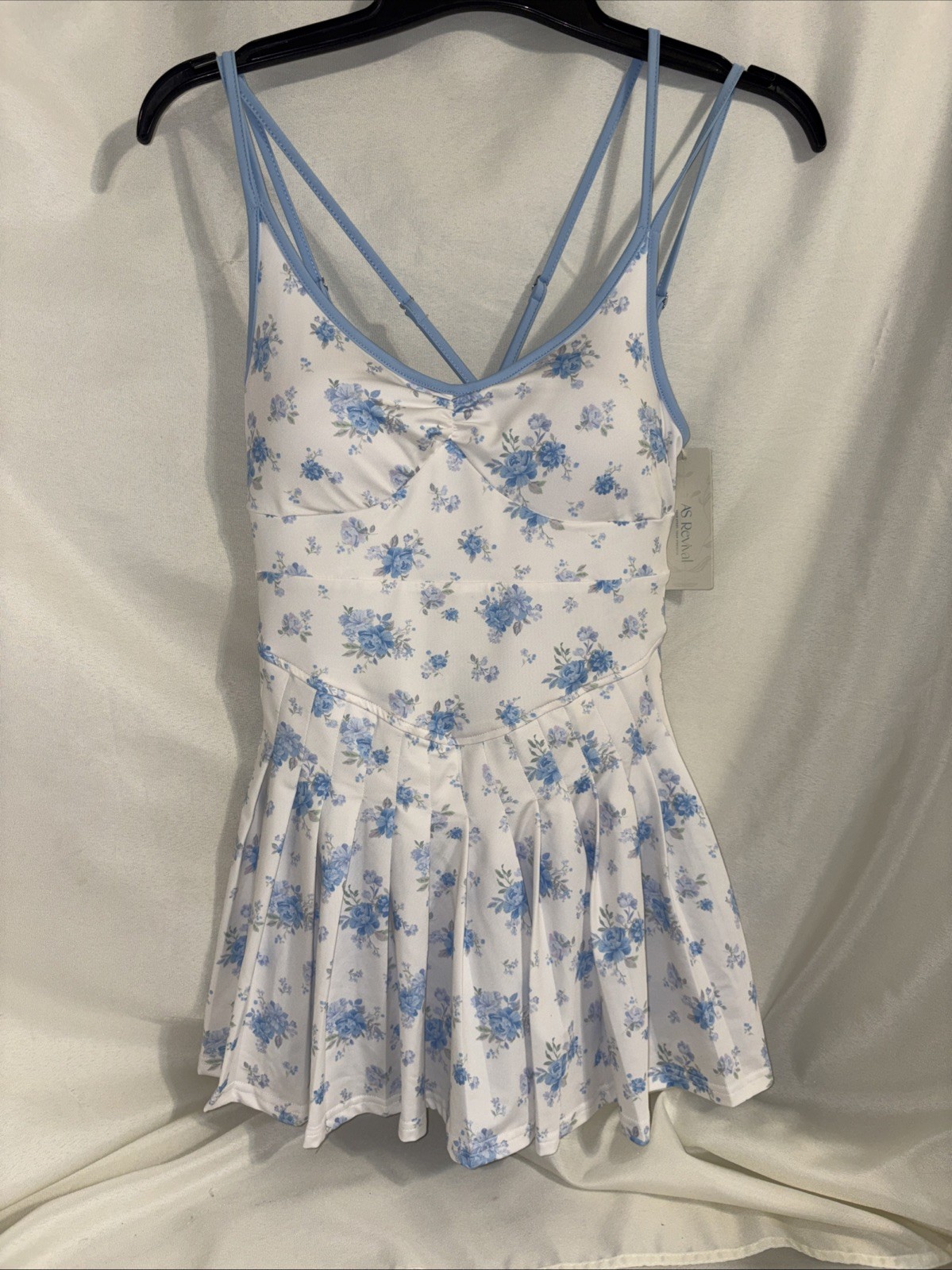 AS Revival Dress Medium Blue And Ivory NWT