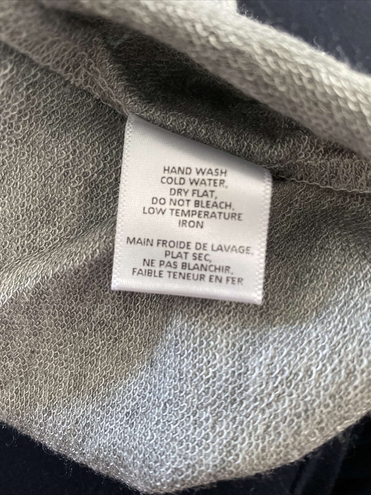 Fraiche By J Ruched Long Sleeve Mock Neck Jersey Dress in Gray Size Large $88