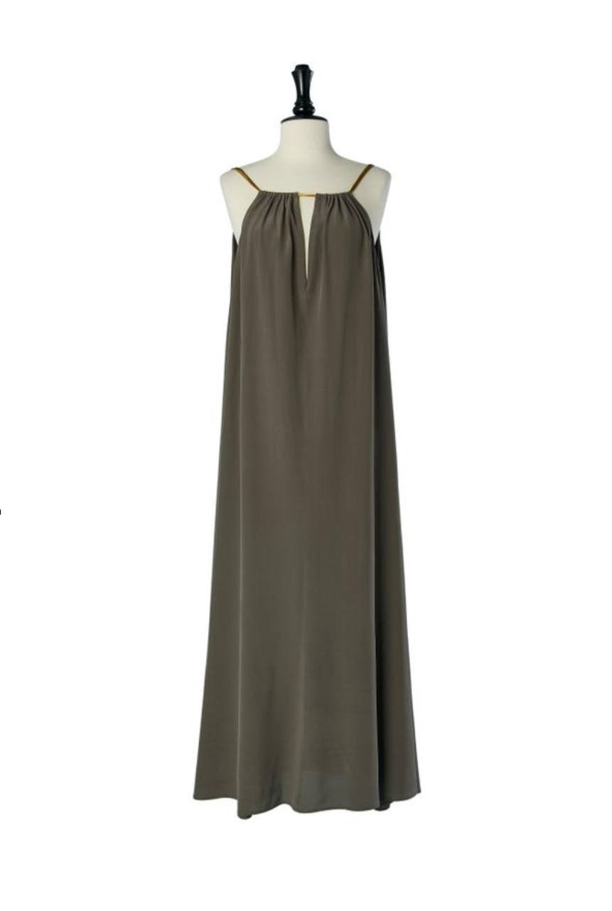 Eres Silk Beachwear Dress Maxi Halter Tie Back Luxury Minimal Rundholz Style