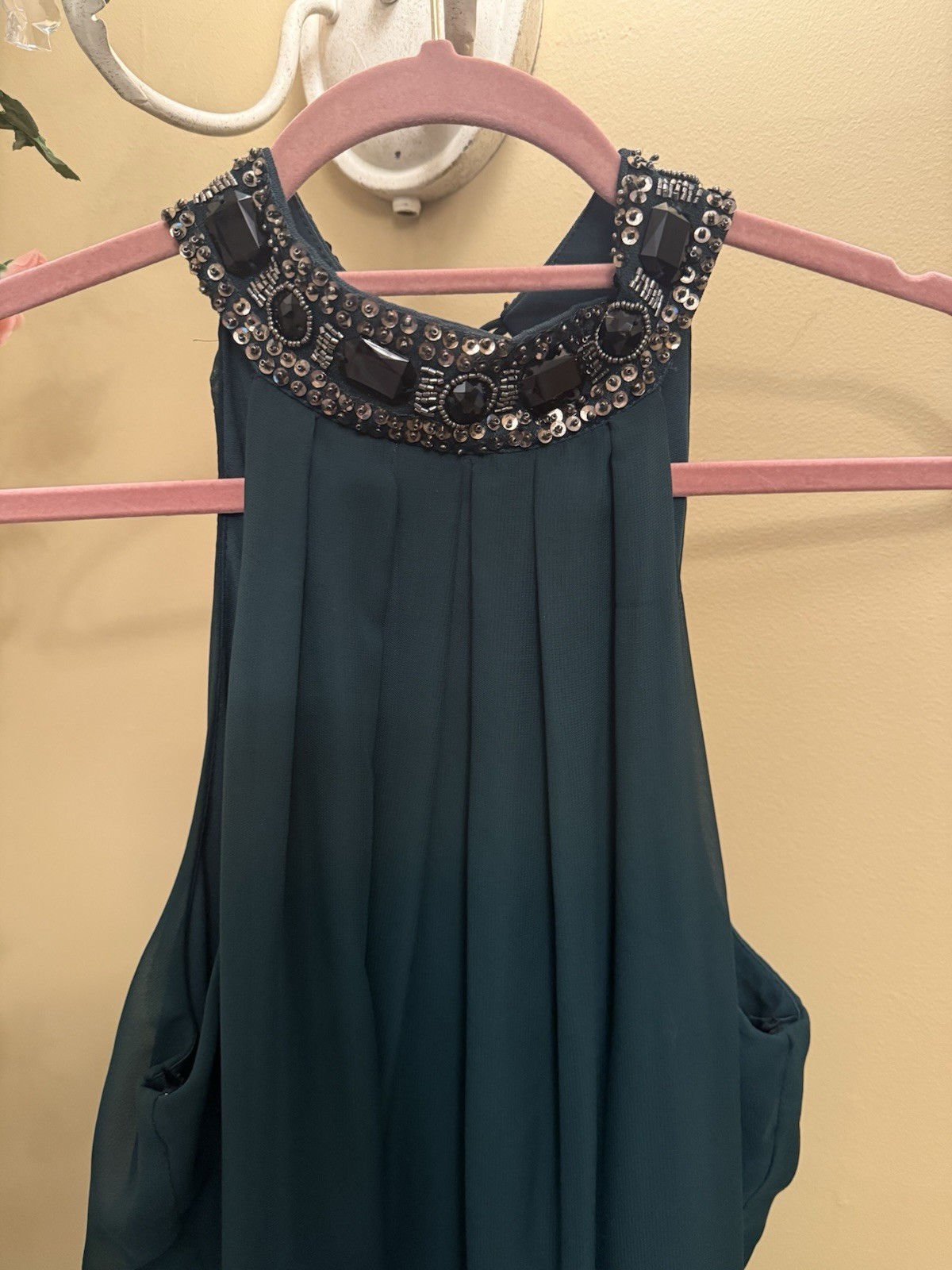 Emerald Green Sleeveless Dress