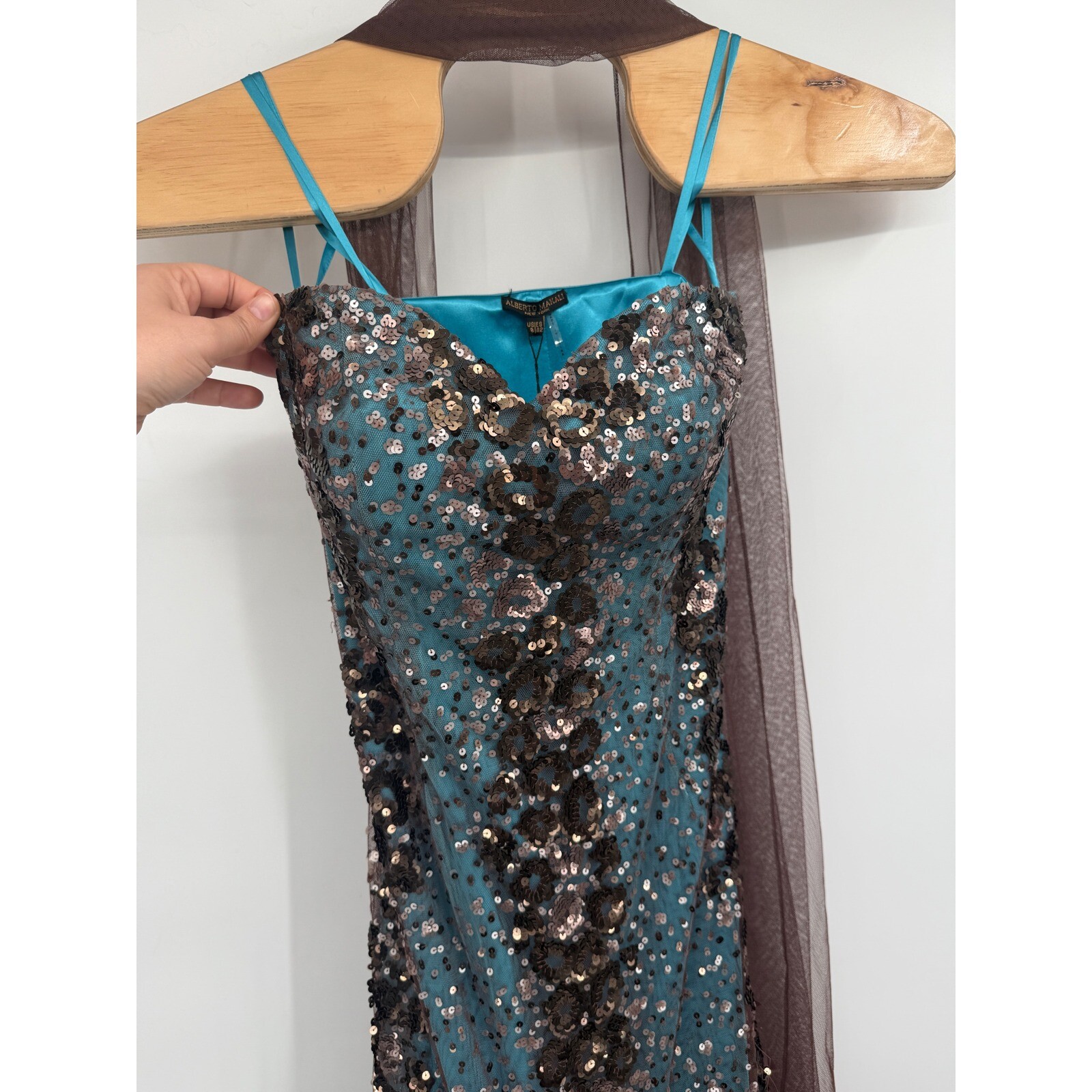 Alberto Makali gown Sweetheart Neck Strapless mermaid Dress NWT Sz 8