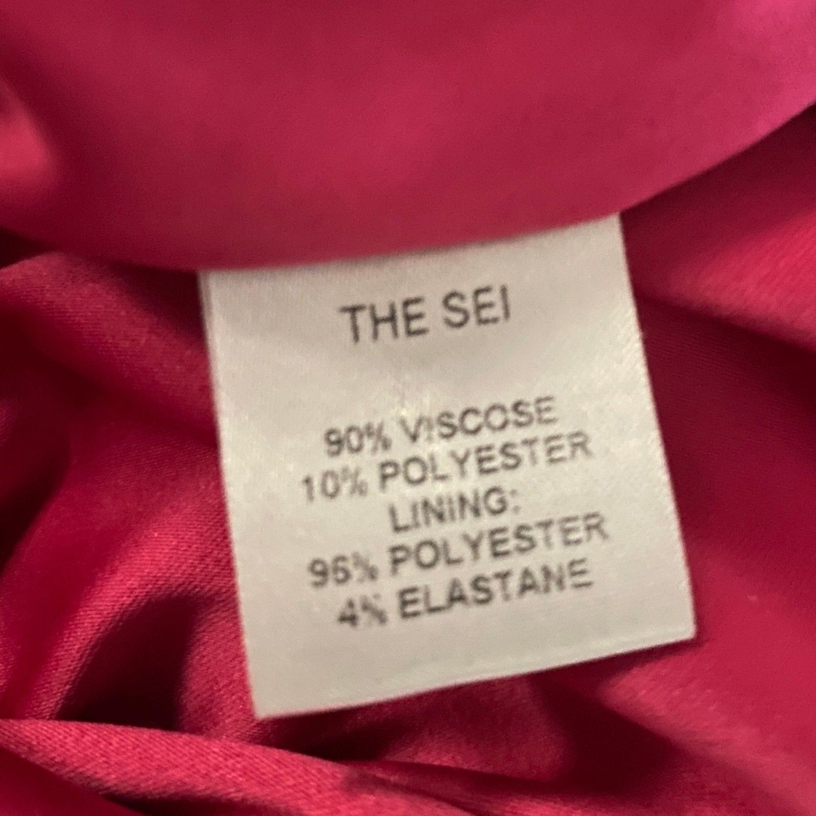 NWT The Sei Ruched Mini Dress Fuchsia Pink Bodycon Spaghetti Strap Size S