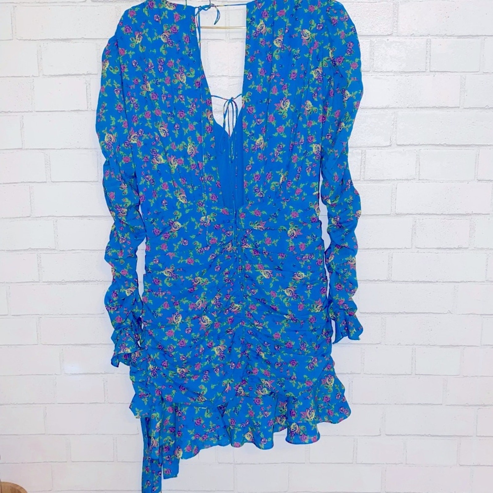 For Love & Lemons $265 Bahama Mini Dress LG EUC