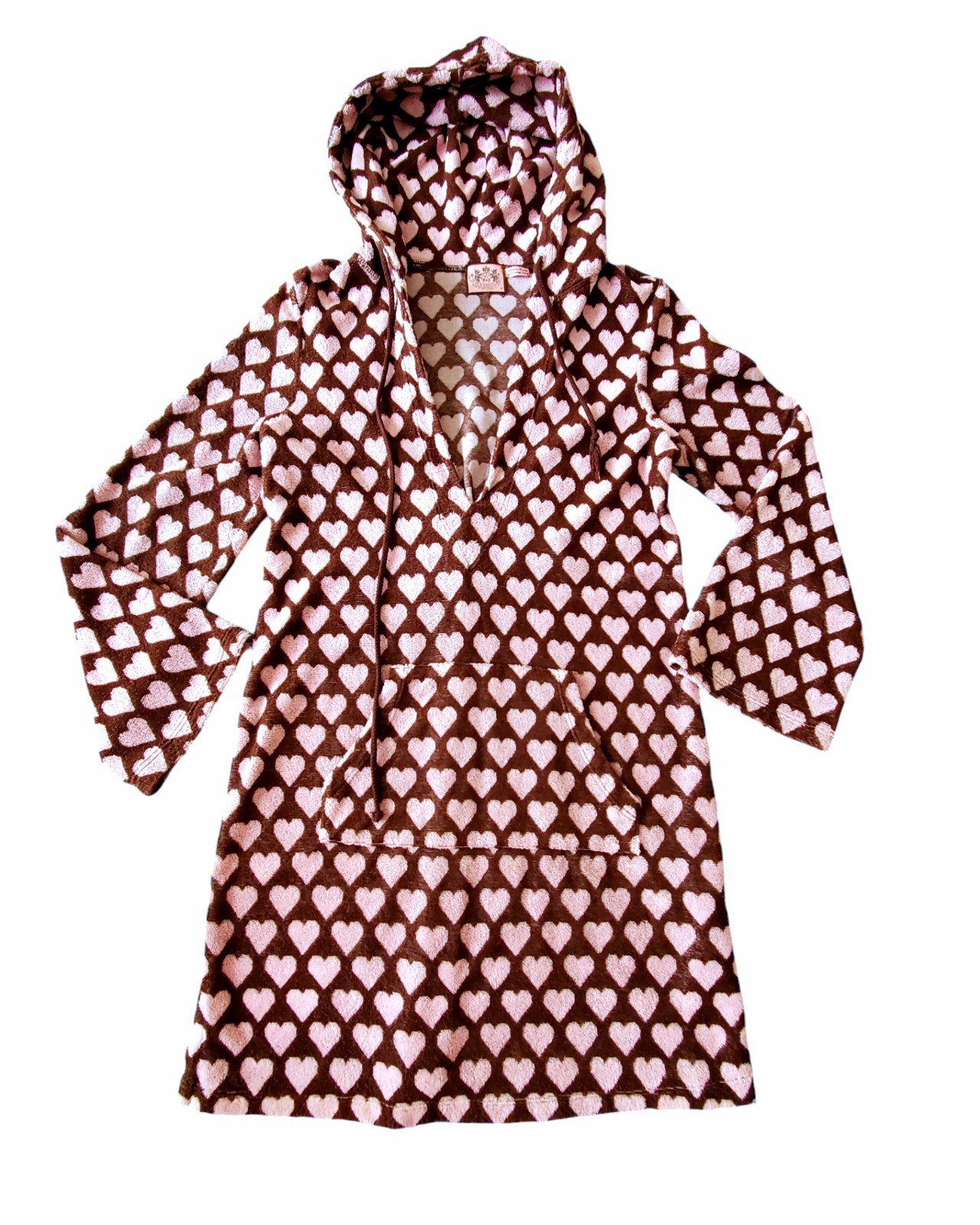 Medium Juicy Couture Heart Hoodie Terry Dress Beach Pool Cover Victoria’s Secret