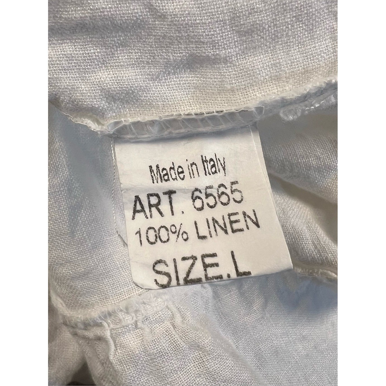 Valentina Naldi 100% Linen Dress Tiered Sun Dress Sleeveless Made in Italy Large
