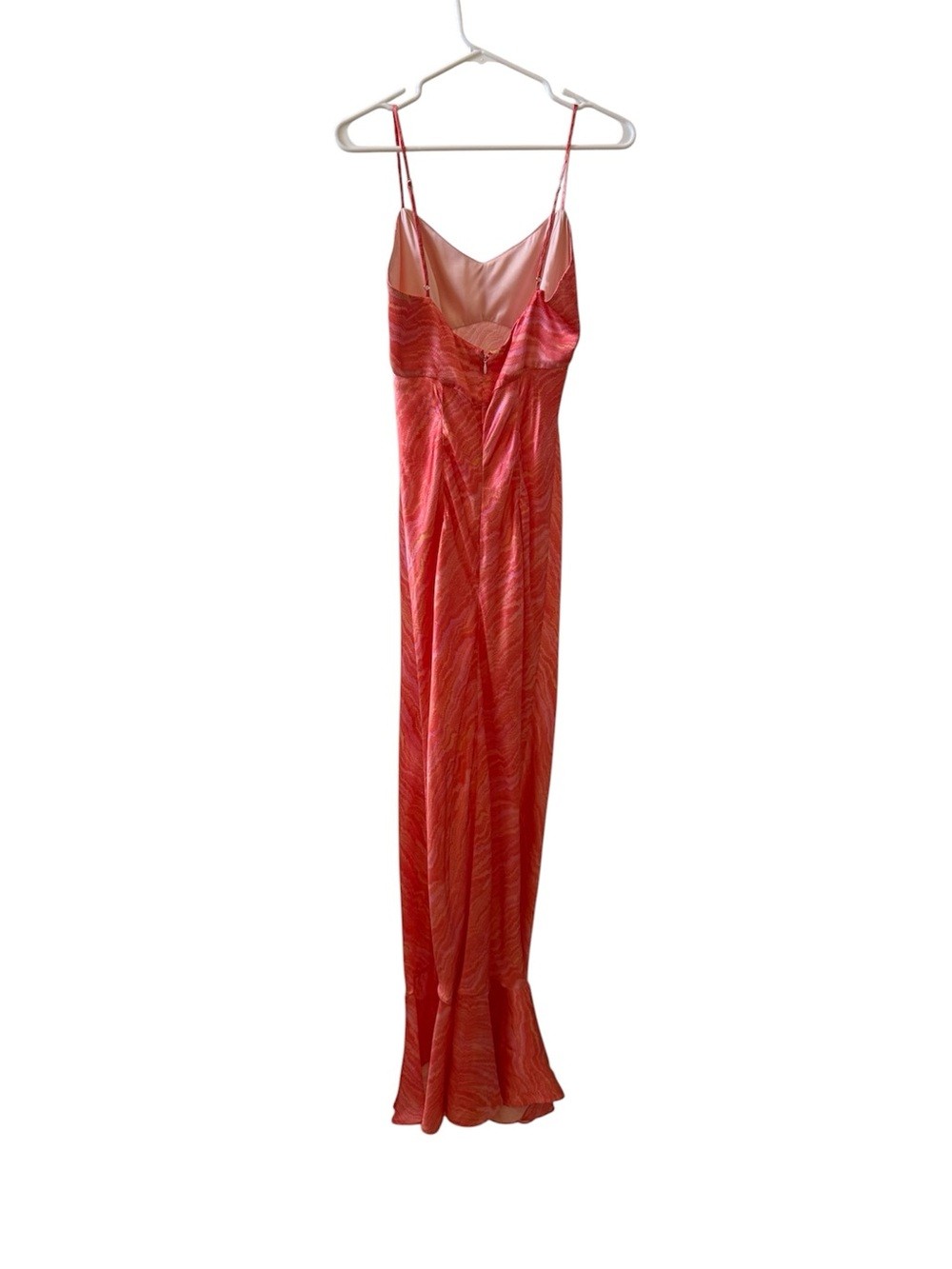 SALONI Mimi B Maxi Dress in Salmon Marbling Sz 6 US