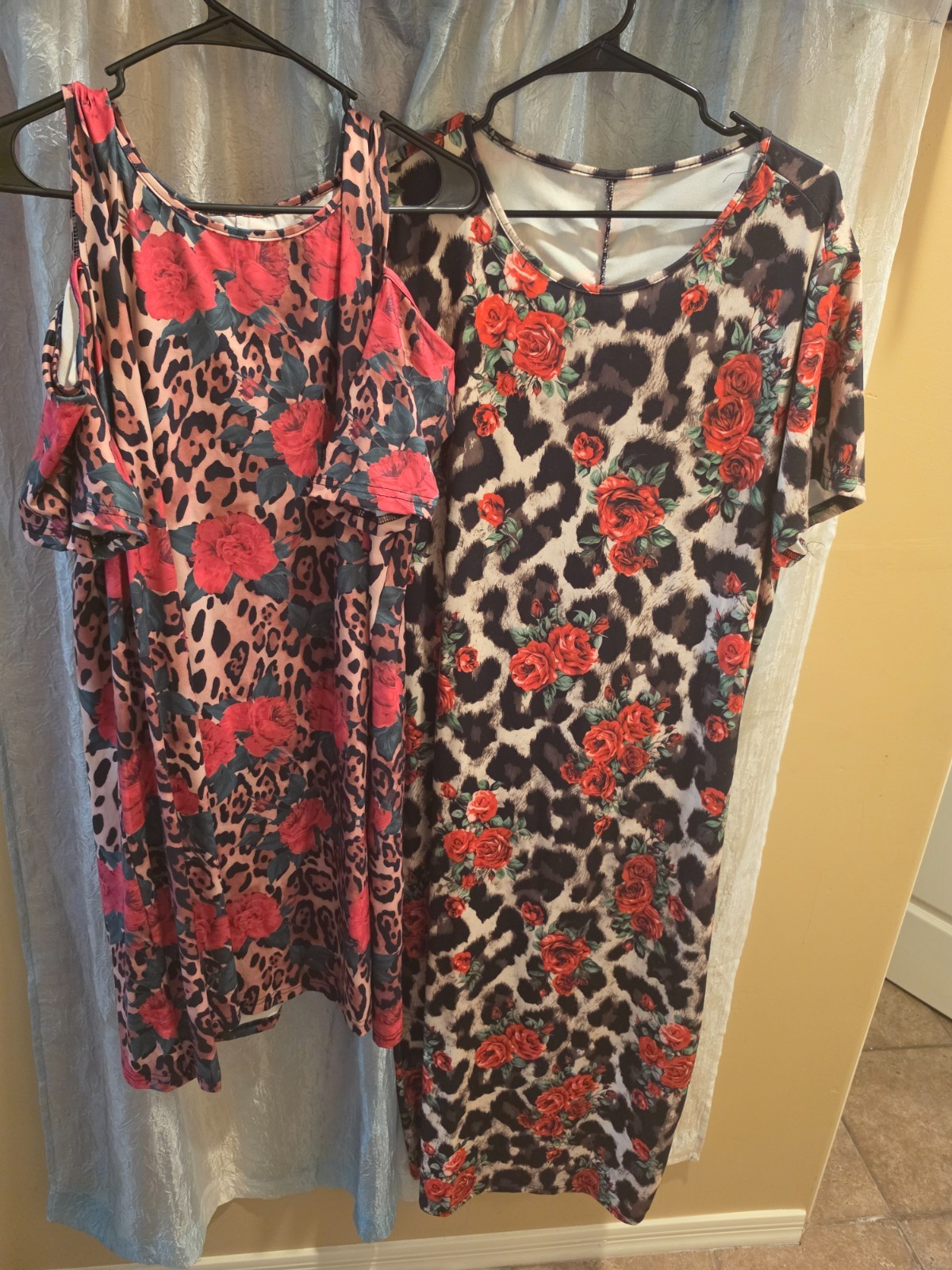 Floral Leopard dresses